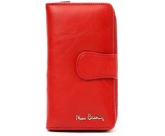 Moteriška odinė piniginė Pierre Cardin 06 ITALY 116 raudona
