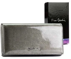 Natūralios odos moteriška piniginė Pierre Cardin 05 LINE 102, pilka