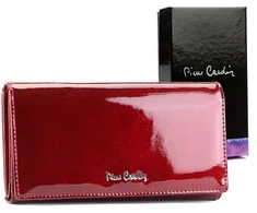 Natūralios odos moteriška piniginė Pierre Cardin 05 LINE 102, raudona