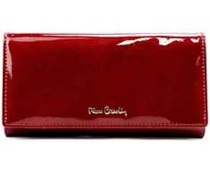Natūralios odos moteriška piniginė Pierre Cardin 05 LINE 102, raudona