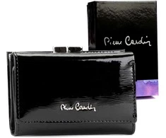 Natūralios odos moteriška piniginė Pierre Cardin 05 LINE 117, juoda
