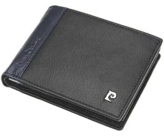 Natūralios odos vyriška piniginė Pierre Cardin TILAK30 8805, juoda/raudona