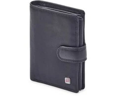 Natūralios odos vyriška piniginė RFID Nordee GW-02, juoda