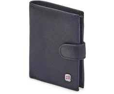 Natūralios odos vyriška piniginė RFID Nordee GW-5808, juoda