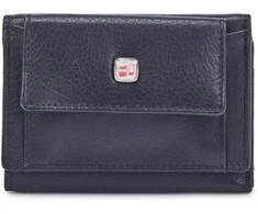 Natūralios odos vyriška piniginė RFID Nordee GW-5617, juoda