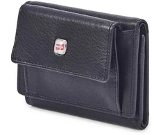 Natūralios odos vyriška piniginė RFID Nordee GW-5617, juoda