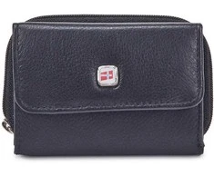 Natūralios odos vyriška piniginė RFID Nordee GW-924, juoda