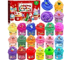 Slime advento kalendorius, 24 dienų, DIY kūrybinis rinkinys