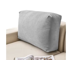 Tamprus sofos atlošo pagalvės užvalkalas šviesiai pilkos spalvos, 40–80 cm