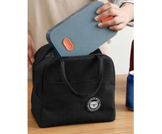 Termo pietų krepšys maistui su izoliacija, 4,5 l, juodas