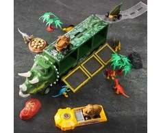 Vaikiškas žaislinis sunkvežimis su dinozaurais