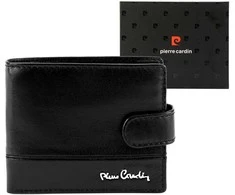 Vyriška odinė piniginė Pierre Cardin YS605 8825A juoda