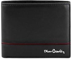 Vyriška odinė piniginė Pierre Cardin YS605 324 juoda + raudona