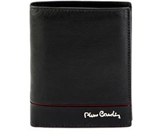 Vyriška odinė piniginė Pierre Cardin YS605 326 juoda raudona