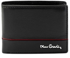 Vyriška odinė piniginė Pierre Cardin YS605 323 juoda raudona