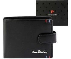 Vyriška odinė piniginė Pierre Cardin YS606 8825A juoda