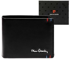 Vyriška odinė piniginė Pierre Cardin YS606 324 juoda