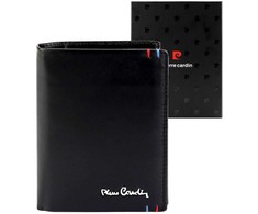 Vyriška odinė piniginė Pierre Cardin YS606 326 juoda