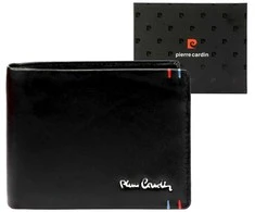 Vyriška odinė piniginė Pierre Cardin YS606 8806 juoda