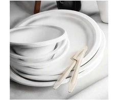 Abena Dubenėliai cukranendrių Ø18cm/ 50vnt