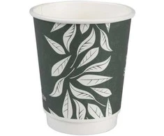 Abena Žalias Leaves puodeliai, 25vnt, 360ml