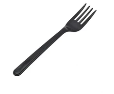 Daugkartinio naudojimo juodos šakutės 18 cm, 50 vnt, Servipack