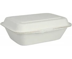 Dėžutė maisto išsinešimui iš cukranendrių, 185x136x65mm, Abena, 50 vnt