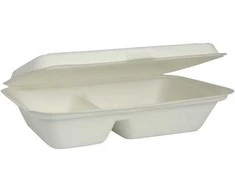 Dėžutė maistui iš cukranendrių 251x162x63 mm, 2 skyrių, Abena, 50 vnt
