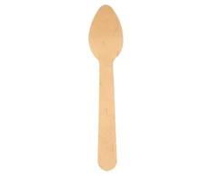 Mediniai šaukšteliai 11cm, 100 vnt, ABENA