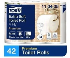 TORK Premium Extra Soft 4 sl, 153 lap., Tualetinis popierius 42 rul/pak.