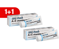 Pagaminta pagal UAB FD group užsakymą 1+1 BIG PACK A+E vitaminų tepalas, 60 g