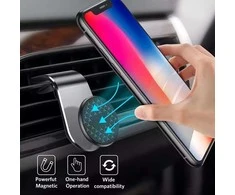 Dėklas Automobilinis magnetinis telefono laikiklis, juodas , SESUTES