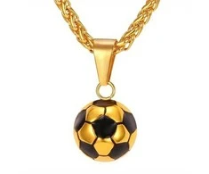 Grandinėlė su futbolo kamuolio pakabuku