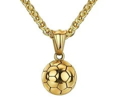 Grandinėlė su futbolo kamuolio pakabuku