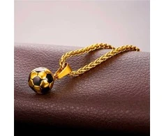 Grandinėlė su futbolo kamuolio pakabuku