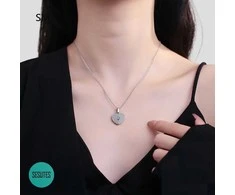 Kaklo papuošalas , grandinėlė , Sidabrinis heart