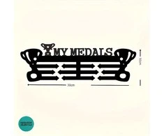Medalių kabykla, juoda , metalinė