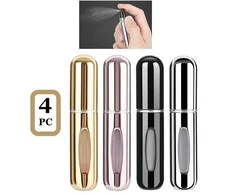 Pildomi kelioniniai kvepalų buteliukai 5 ml 4 vnt.