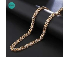 Titano plieno grandinėlė, 6 mm pločio, 55 ​​cm ilgio