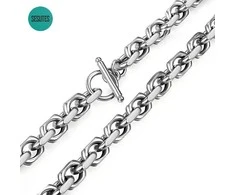 Titano plieno grandinėlė, 8 mm pločio, 61 ​​cm ilgio