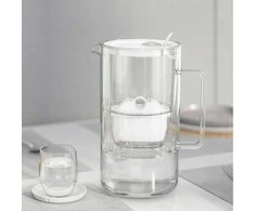 Aquaphor Glass 2,5 l stiklinis filtravimo ąsotis + 10 Maxfor filtrų (4Mg+6), juodas