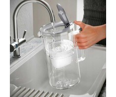 Aquaphor Glass 2,5 l stiklinis filtravimo ąsotis + 4 Maxfor (1Mg+3 H) filtrai, juodos spalvos