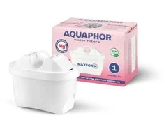Aquaphor Glass, stiklinis filtravimo ąsotis 2,5 L su Maxfor ir Maxfor Mg kasete, baltas