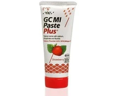 GC Mi Paste Plus Recaldent dantų kremas su fluoru, braškių skonio, 35 ml