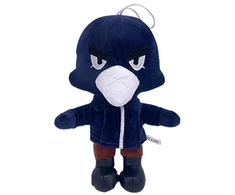 Minkštas pliušinis žaislas HappyJoe Brawl stars Crow, mėlynas, 22 cm.