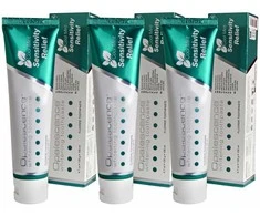 Nujautrinanti dantų pasta „Opalescence Sensitivity Relief“, 3 x 100 ml