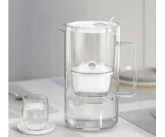 Stiklinis vandens filtras Aquaphor Glass, 2,5 l. pilkas