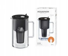 Vandens filtro ąsotis Aquaphor Nord A5 H Juodas Glass filter jug, juodas