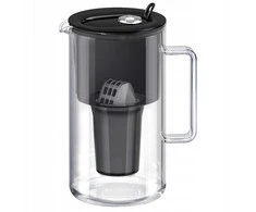 Vandens filtro ąsotis Aquaphor Nord A5 H Juodas Glass filter jug, juodas