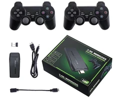 20000+ žaidimų 4K belaidė retro žaidimų konsolė, „Plug and Play“ vaizdo žaidimų lazdelė su 2,4G belaidžiu laidu